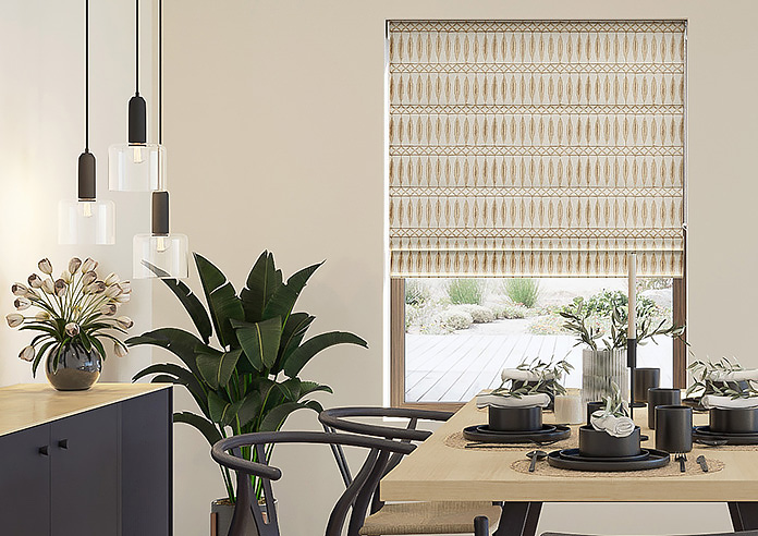 Nazca, Champagne - Twist&Fit Roman Blind - Image 3